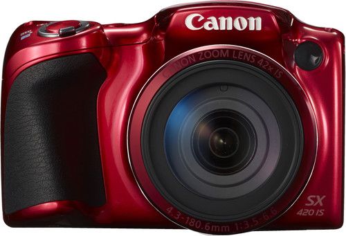 Canon PowerShot SX420 IS 20 Megapixel Compact Camera - Red - ONLINE ONLY