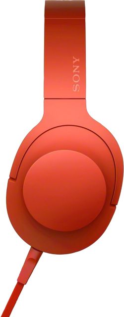 Sony Premium Hi-Res Stereo On-Ear Headphones Red - ONLINE ONLY