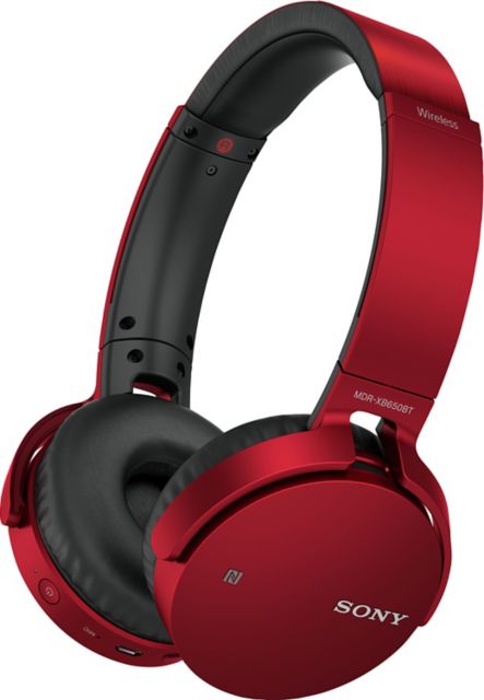 Sony Extra Bass Wireless Over-Ear Headphones Red - ONLINE ONLY