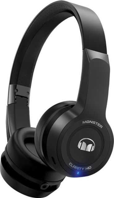 Monster Clarity HD Wireless On-Ear Headphones Gun Metal - ONLINE ONLY