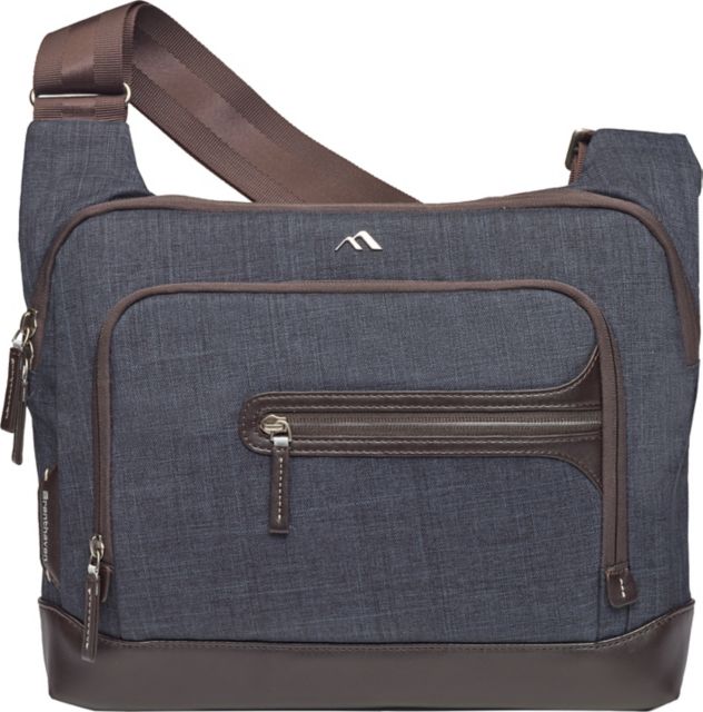 Brenthaven Collins Courier Bag Indigo Chambray - ONLINE ONLY