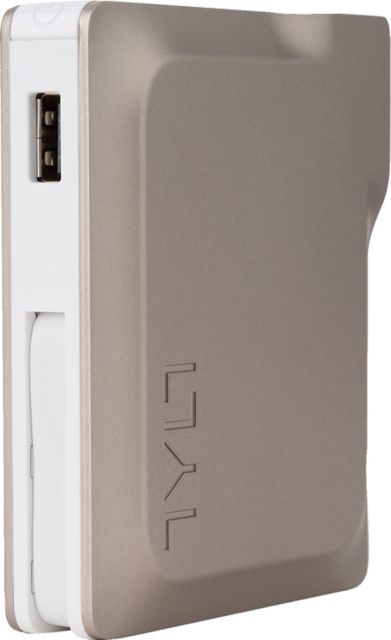 Tylt Turbo Smart Charger 3X Wall Charger + Portable Battery Silver/Gray - ONLINE ONLY