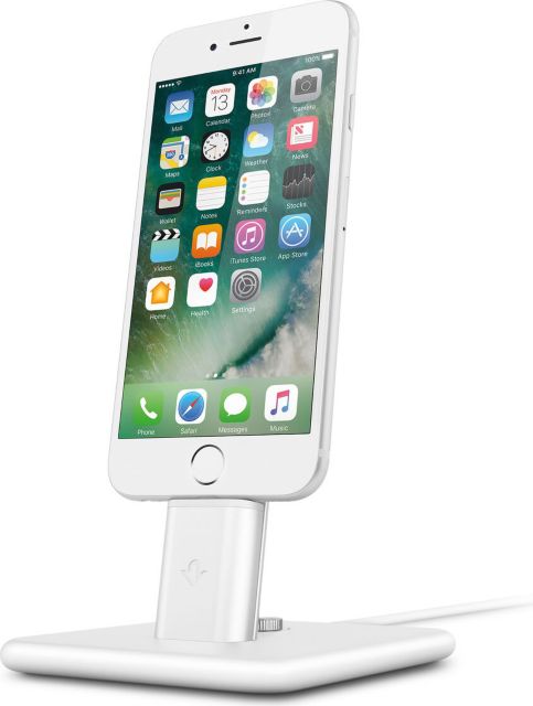 HiRise 2 Deluxe Metal Charging Stand iPhone/iPad White - ONLINE ONLY