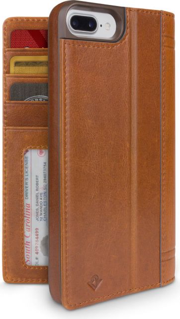 Journal Wallet for iPhone 7 Plus Cognac - ONLINE ONLY