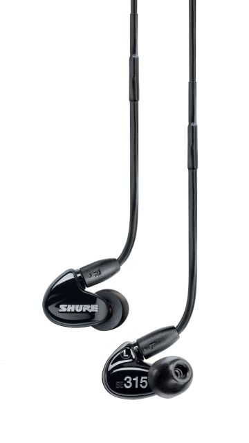 SHURE SE315-K EARPHONES BLACK