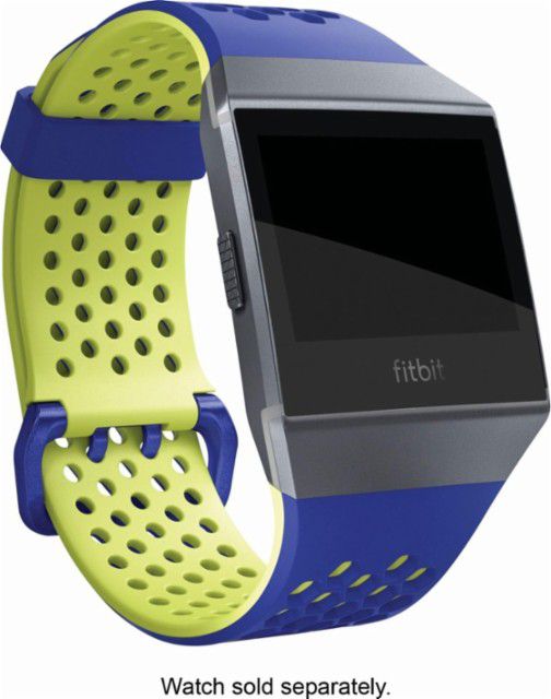 Fitbit Ionic, Accessory Sport Band, Blue, Yellow, Small