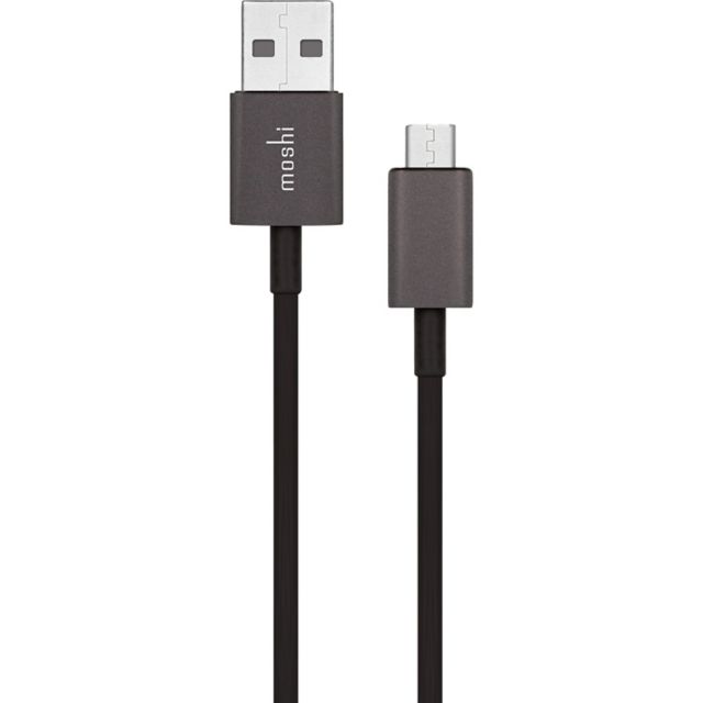 Moshi USB Cable To Micro USB Connector Black (1M) - ONLINE ONLY