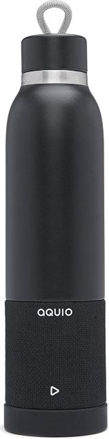iHome Aquio Portable Bluetooth Speaker and Hydration Bottle- BLACK - ONLINE ONLY