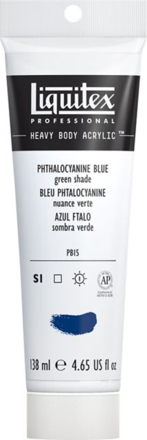 Heavy Body Acrylic 4.65Oz Tube Phthalo Blue/Green Shade