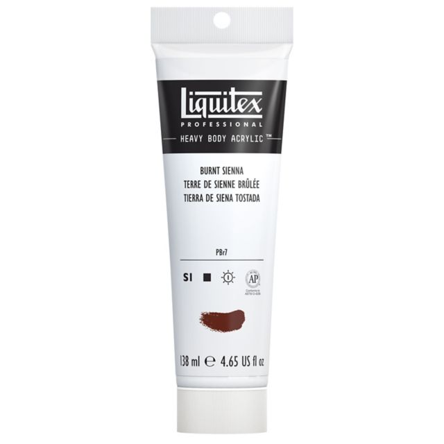 HEAVY BODY ACRYLIC 4.65OZ TUBE BURNT SIENNA
