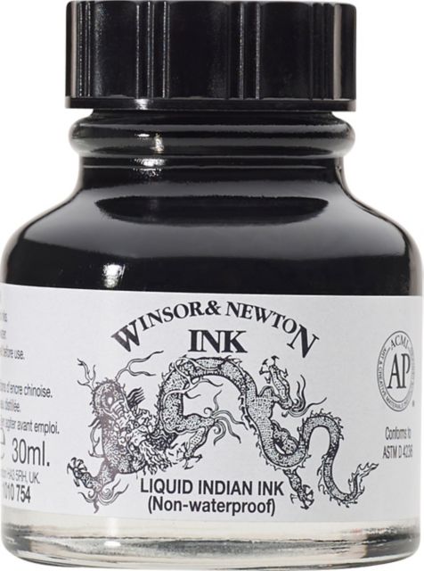 DRAWING INK 1 OZ INDIAN BLACK