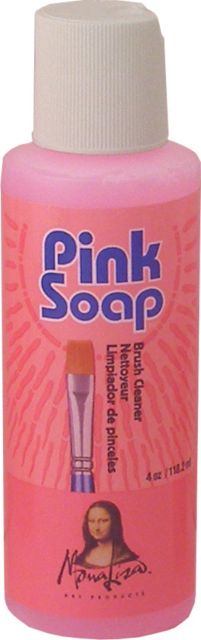 PINK SOAP BRUSH & HAND CLEANER 4OZ