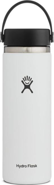 Hydroflask 20 oz Wide Mouth With Flex Cap 2.0-White