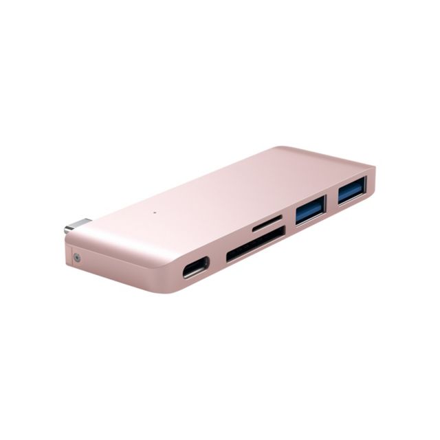 Satechi Type-C Passthrough USB Hub, Rose Gold - ONLINE ONLY