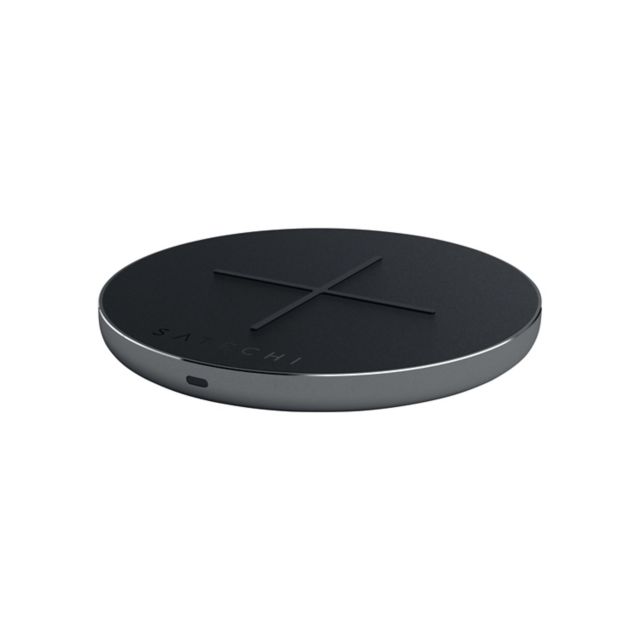 Satechi Aluminum Type-C PD & QC Wireless Charger, Space Gray - ONLINE ONLY