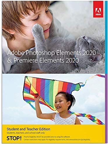 Adobe Photoshop Elements 2020 & Premiere Elements 2020 Student & Teacher Edition Software Download - Windows
