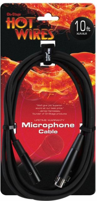 Microphone Cable (10', XLR-XLR) - ONLINE ONLY