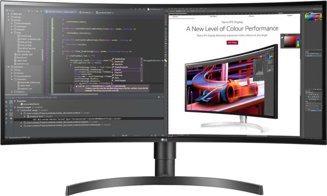 34'' 34BL85C Series QHD (3440 x 1440) IPS Monitor - ONLINE ONLY
