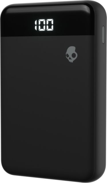 Skullcandy Fat Stash 10K mAh Portable Charger, Black - ONLINE ONLY
