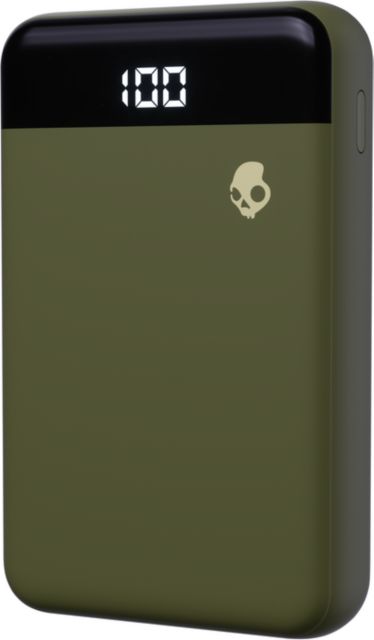 Skullcandy Fat Stash 10K mAh Portable Charger, Moss - ONLINE ONLY