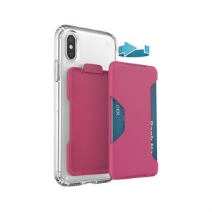 Universal LootLock Guava Pink- Super-slim Stick-on Wallet for Smartphone Cases