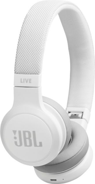 JBL Live 400BT Wireless On-Ear Headphones, White - ONLINE ONLY