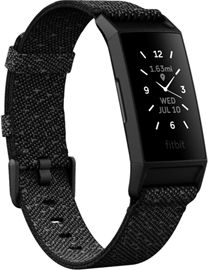 Fitbit Charge 4 Special Edition Fitness Band- Granite Reflective Woven/Black - ONLINE ONLY