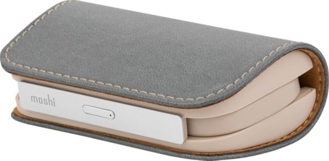 Moshi IonGo 5K Portable Battery Duo 5000 mAh, Fossil Gray - ONLINE ONLY