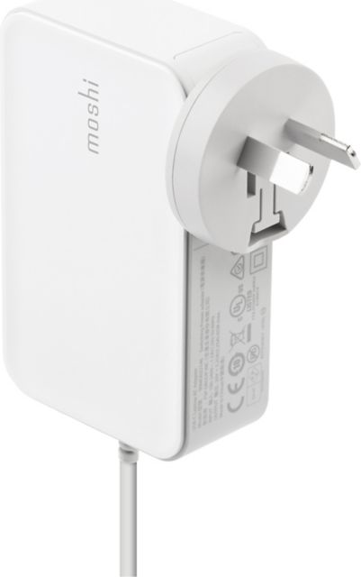 Moshi ProGeo Laptop Charger 65W, White - ONLINE ONLY