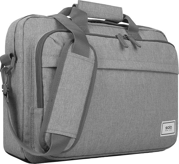Solo New York RE:NEW Recycled Briefcase 15.6in, Gray - ONLINE ONLY