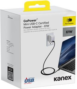 Kanex GoPower Mini USB-C Certified Power Adapter - 61W - ONLINE ONLY