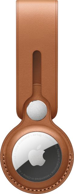Apple AirTag Leather Loop - Saddle Brown