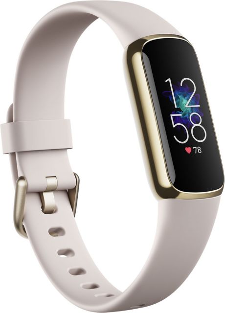FITBIT Luxe Health and Fitness SmartWatch - Soft Gold White - ONLINE ONLY