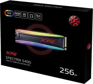 ADATA XPG SPECTRIX S40G AS40G-256GT-C 256 GB Solid State Drive - M.2 2280 Internal - PCI Express NVMe (PCI Express NVMe 3.0 x4) -5 Year Warranty - ONLINE ONLY