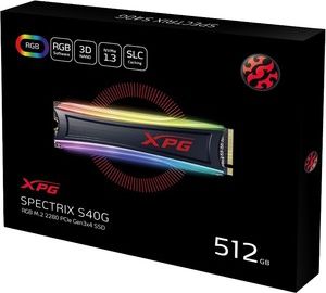 ADATA XPG SPECTRIX S40G AS40G-512GT-C 512 GB Solid State Drive - M.2 2280 Internal - PCI Express NVMe (PCI Express NVMe 3.0 x4) - 5 Year Warranty - ONLINE ONLY