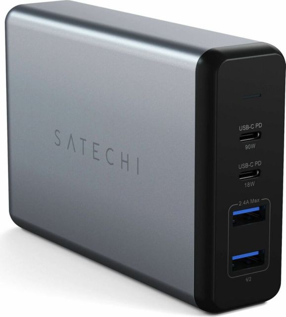 Satechi Pro Type-C PD Desktop Charger, 4.75x1.19x3.13in, Space Gray - ONLINE ONLY