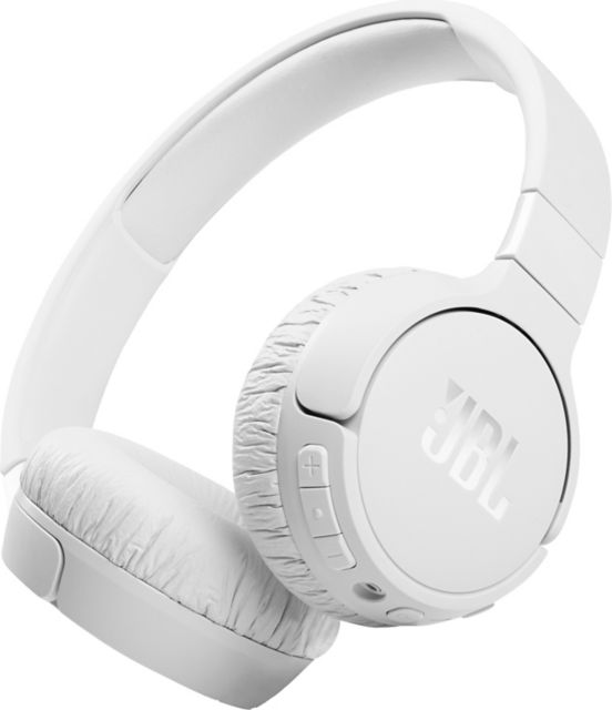 JBL Tune 660NC Wireless Noise Cancelling On-Ear Headphones, White