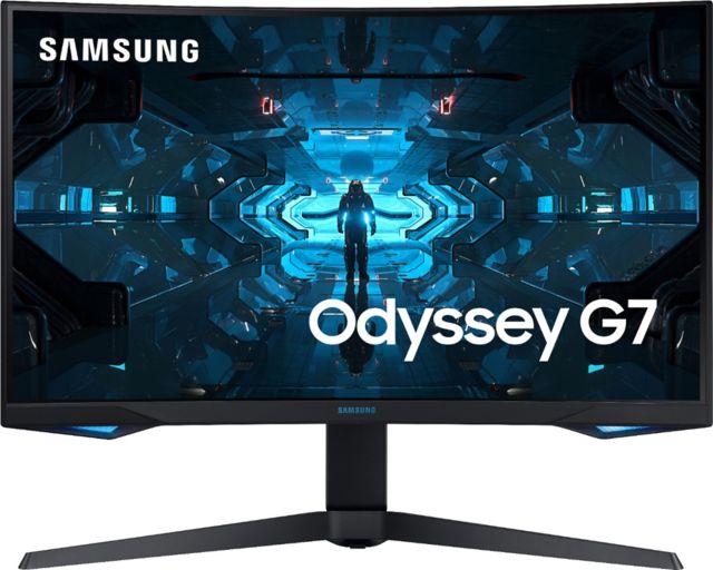Samsung 27'' Odyssey G7 LED Curved QHD FreeSync and G-SYNC Compatible Monitor with HDR (Black) - ONLINE ONLY