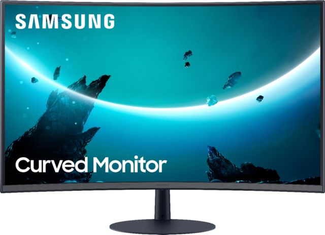 Samsung 32'' T55 Series LED 1000R Curved FHD FreeSync Monitor (Dark Blue/Gray) - ONLINE ONLY