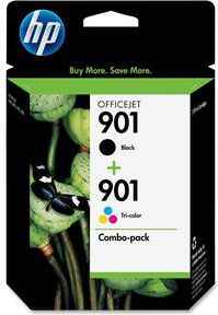 HP 901 Ink Cartridge Combo - Assorted, Cyan, Yellow, Magenta - Inkjet - ONLINE ONLY