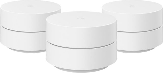 Google WiFi Mesh Router, 4.18x4.18x2.71in, White - ONLINE ONLY