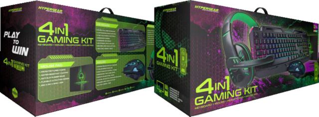 HyperGear 4-in-1 Gaming Kit, Black - ONLINE ONLY