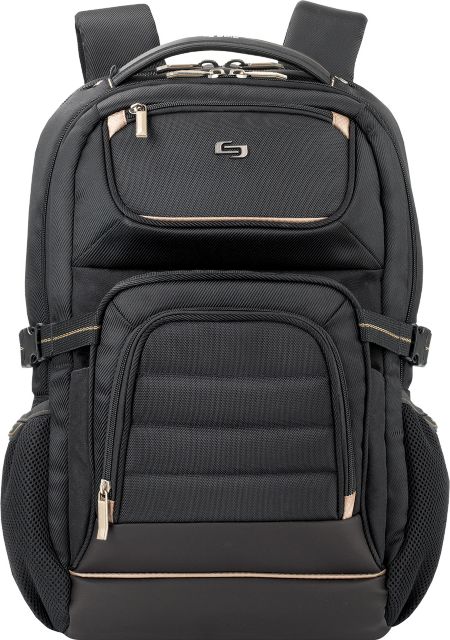 Solo New York Arc Backpack 19in, Black/Gold - ONLINE ONLY