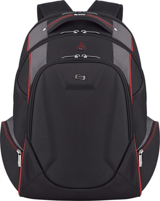 Solo New York Launch Backpack 19.6in, Black/Gray/Red - ONLINE ONLY