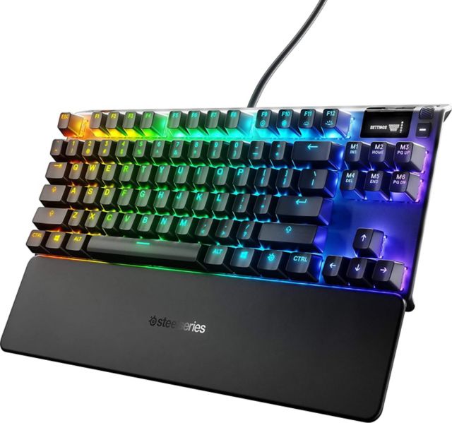 Apex 7 Wired TKL Gaming Linear & Quiet Mechanical Red Switch Keyboard with RGB Backlighting (Black) - ONLINE ONLY