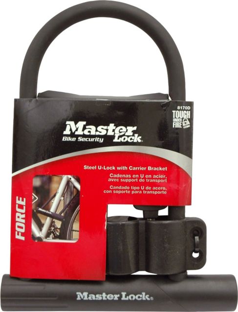 Master Lock Fusion U-Lock Black 6.18in 1Pk BP