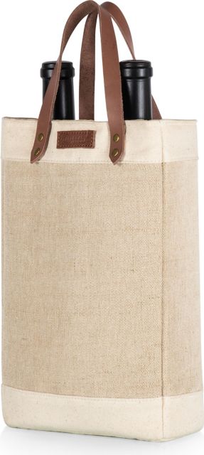 PINOT JUTE 2 BOTTLE WINE BAG - ONLINE ONLY