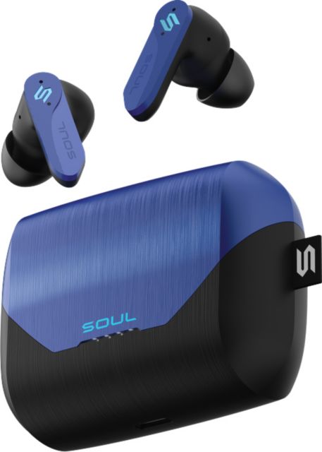 SOUL S-PLAY True Wireless Gaming and Entertainment Earbuds, Beta Blue - ONLINE ONLY