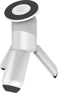 STM MagPod - iPhone MagSafe Tripod - WHITE. Adjustable iPhone Mount for Optimal Viewing Angles, Selfies and Vlogging - Retractable Legs for Easy Storage and Portability. - ONLINE ONLY