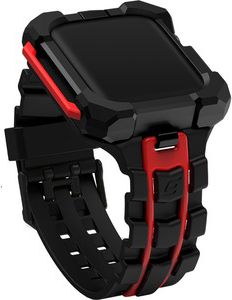 STM Element Case Special Ops Apple Watch Band for Series 7, 45mm - Black/Red. 10.4 Height x 2 Width Length - ONLINE ONLY